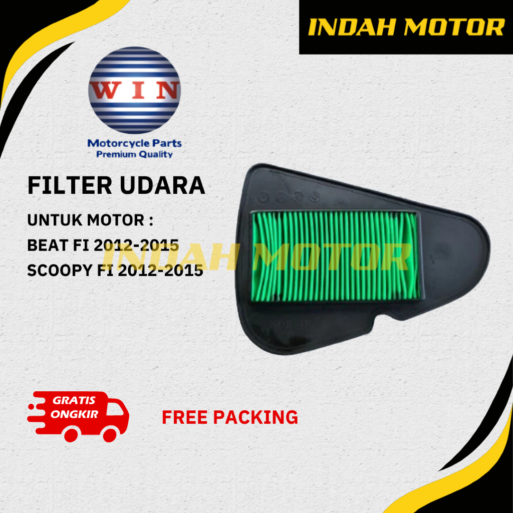 Filter Udara | Busa Filter Beat FI | Scoopy FI | 2012-2015 Merek Win