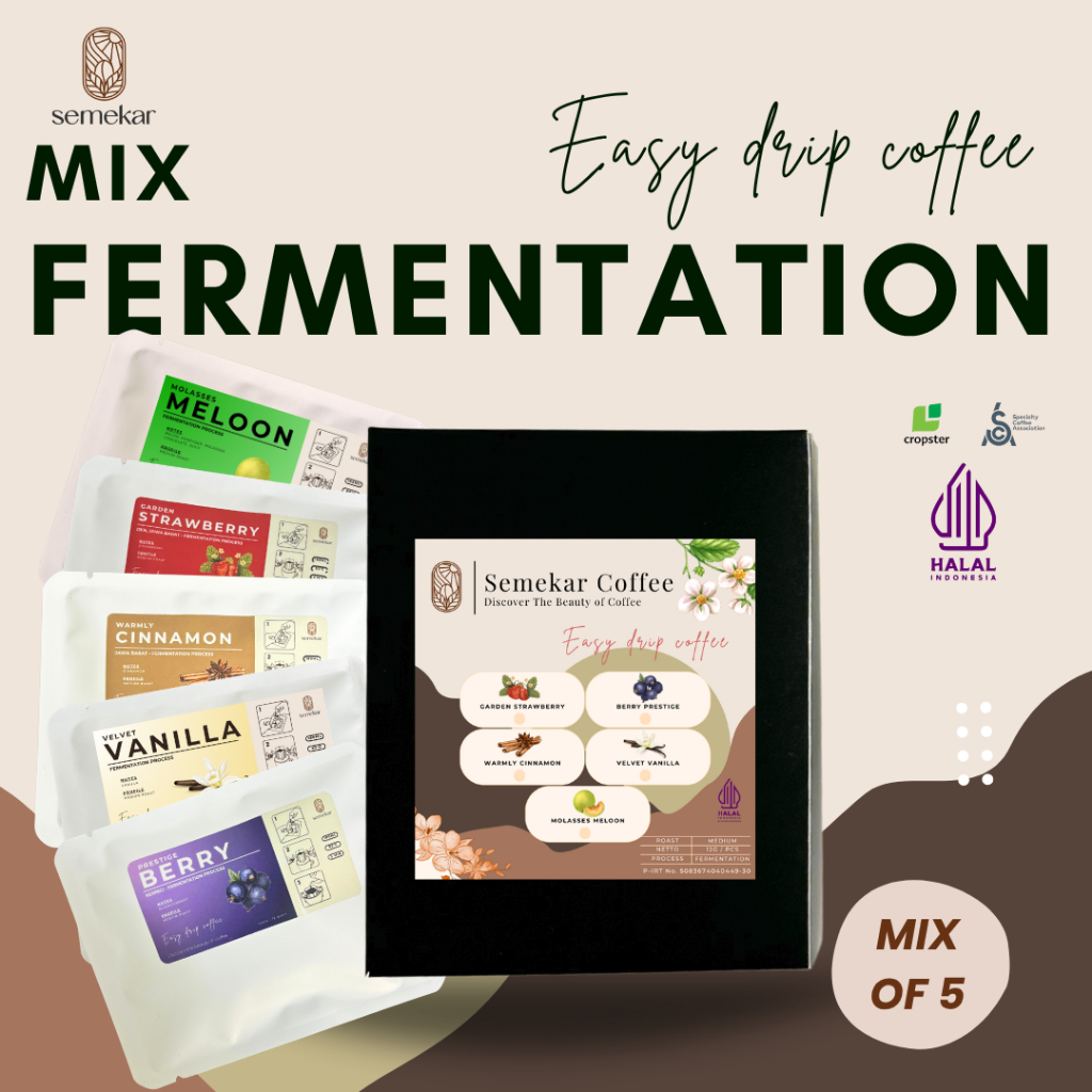 

Semekar Coffee - Kopi Drip Bag Mix Fermentation Exclusive Premium