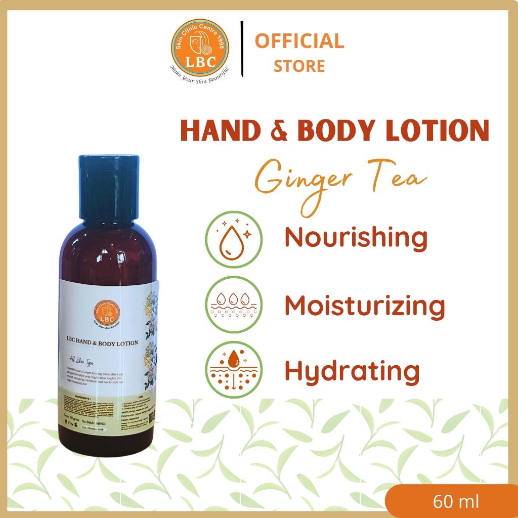 Travel size LBC Body Lotion 60 ml (Ginger Tea - Limited Edition)