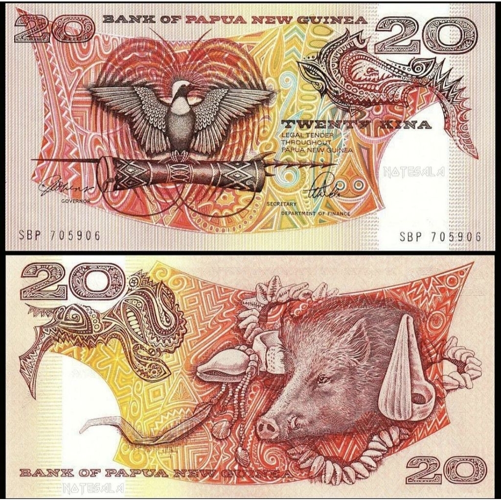MATA UANG TWENTY KINA 20 KINA (PAPUA NEW GUINEA)