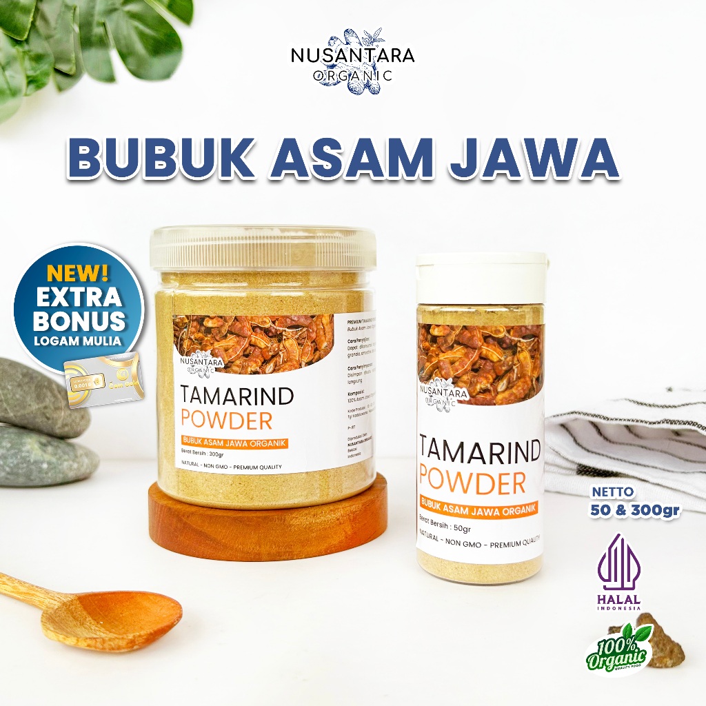 

Nusantara Organic Asam Jawa Powder Bumbu Dapur Organik Tanpa Campuran Tamarind Seasoning