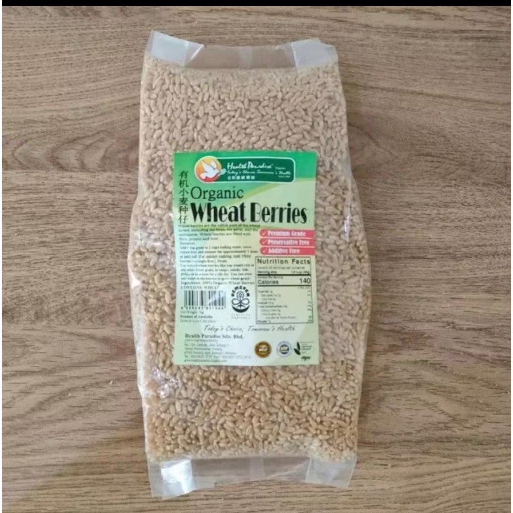 

Health Paradise Organic Wheatberries uk 1kg/Repack 250gr&500gr