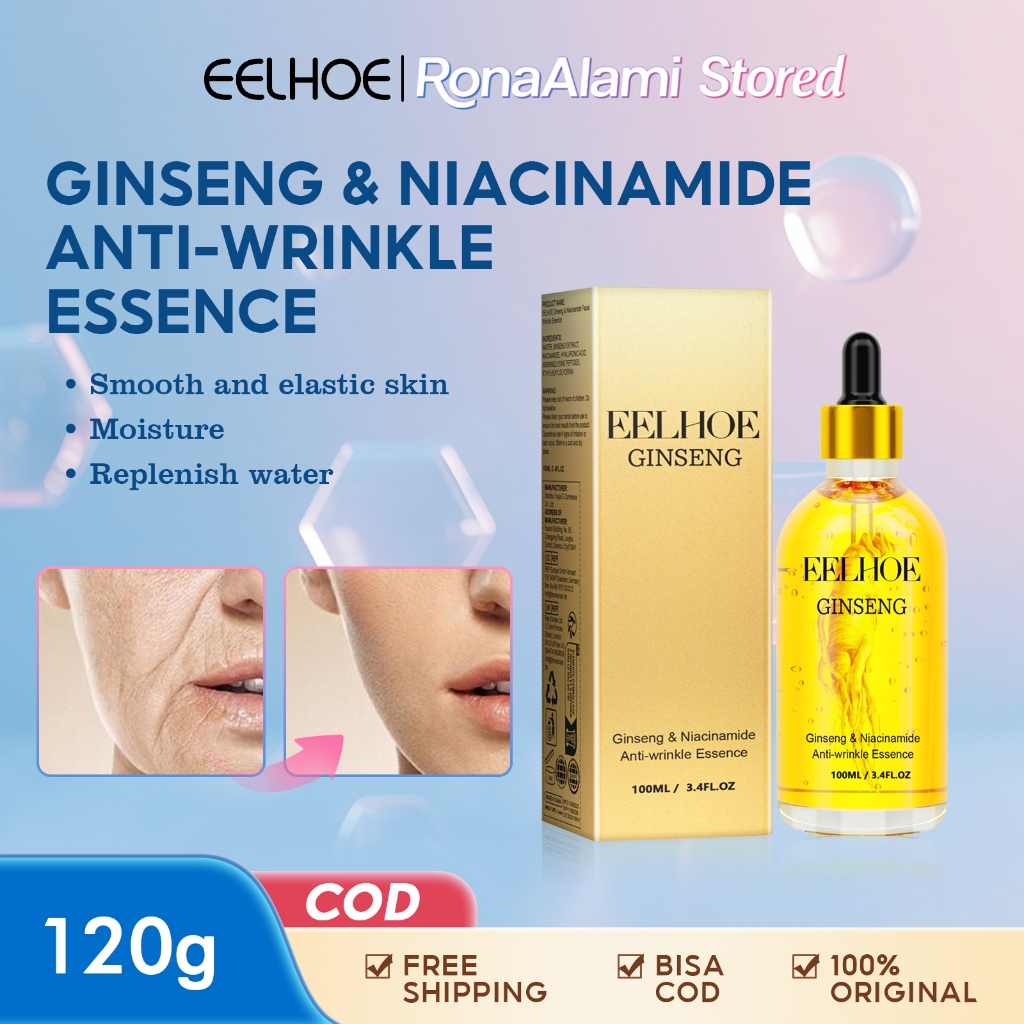 [100% Asli]EELHOE Ginseng Face Serum 100ml - Ginseng Anti Kerut Ginseng Serum Anti Kerut Serum Wajah