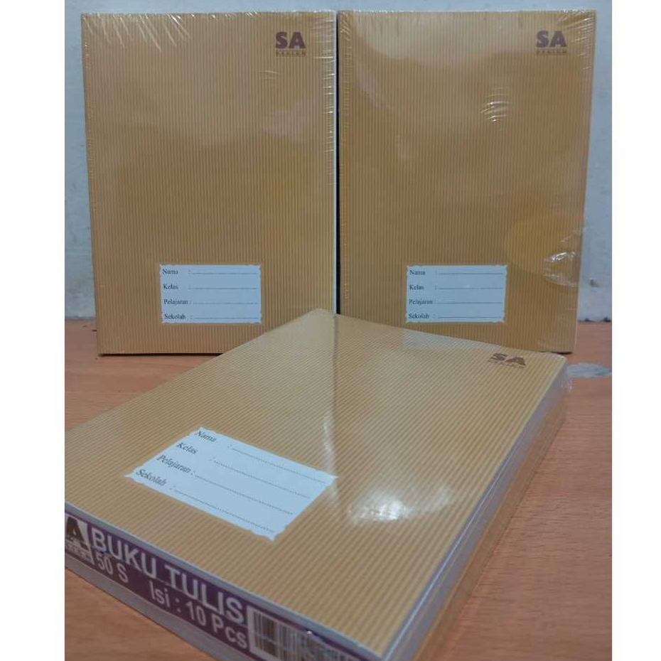 

BUKU TULIS SA PENDEK ISI 50 LEMBAR 1 PACK ISI 10 PCS