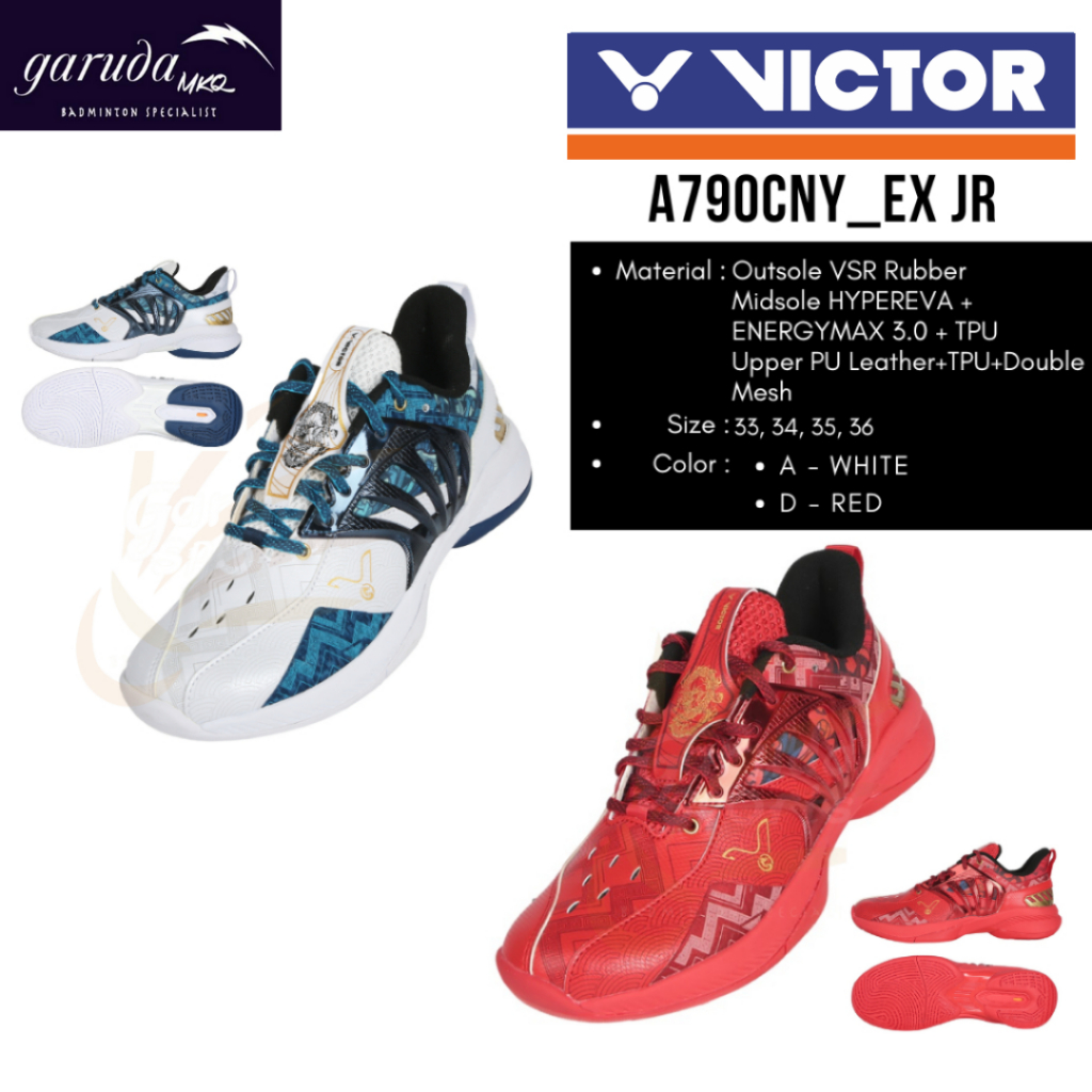 SEPATU BADMINTON JUNIOR VICTOR A790CNY JR EX / VICTOR A790CNYJREX / A 790 CNYJR EX / SEPATU ANAK