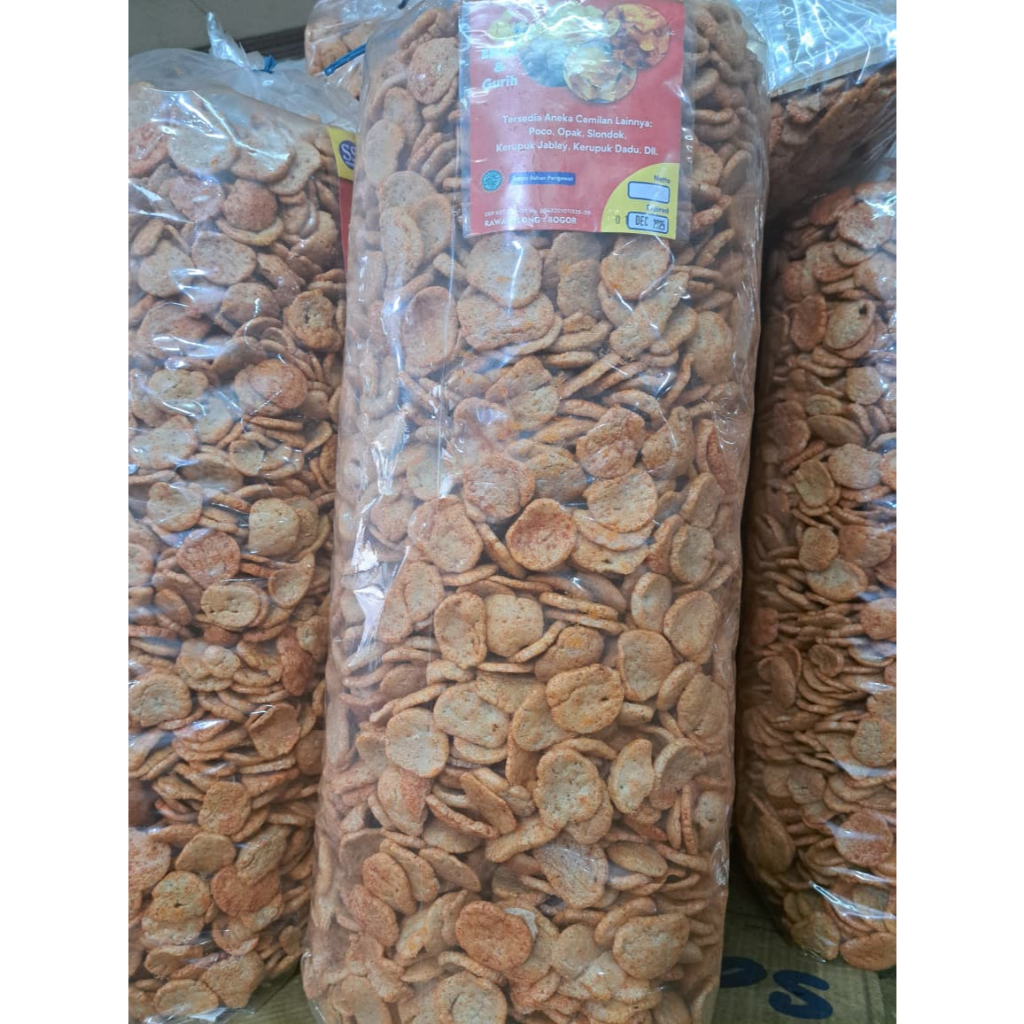 

Krupuk jengkol pedas gurih/kerupuk jengkol 2.5 KG