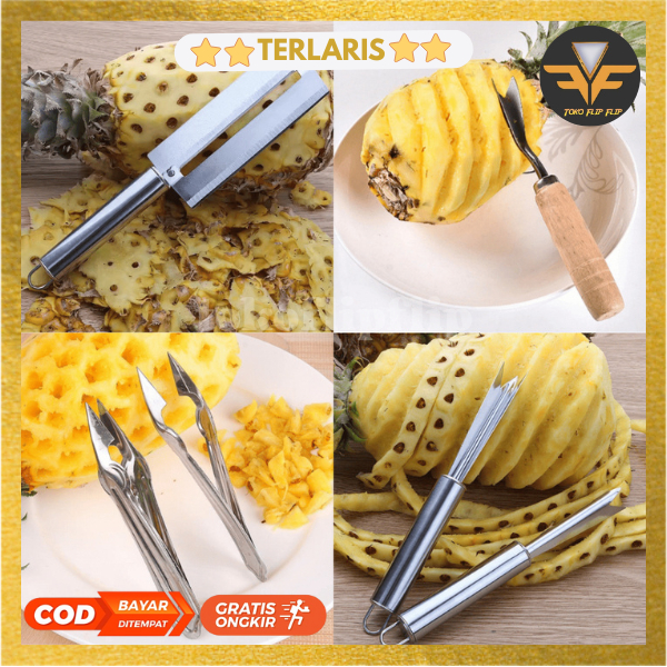 Capitan Penjepit Mata Nanas/Pisau Pengupas Nenas Ulir/Pineapple Peeler/Pisau Kupas Kulit Nanas Tebu