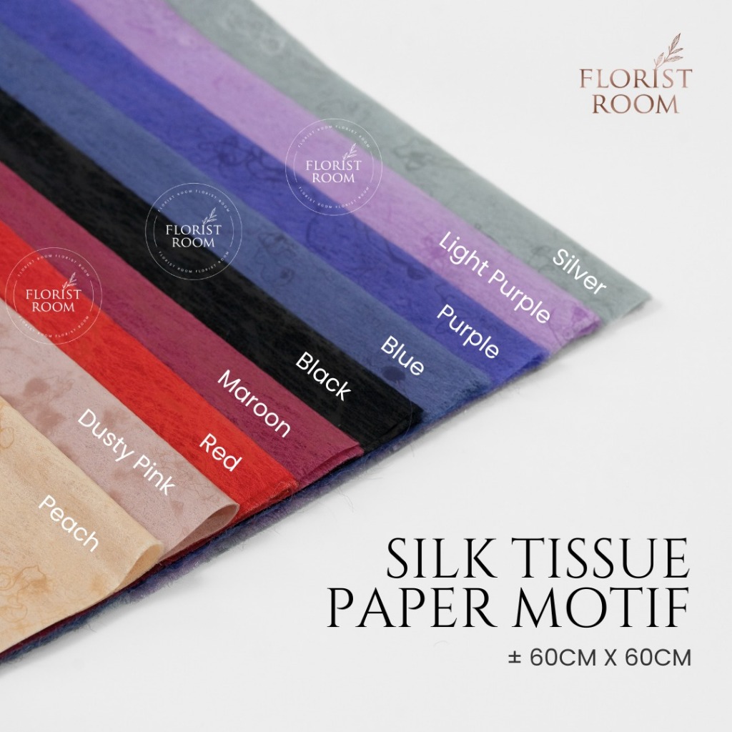 

Silk Tissue Paper Motive 3 Lembar - Bungkus Bunga / Wrapping