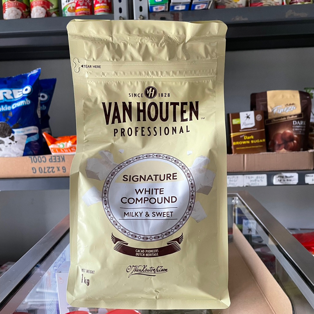 

Van Houten Intense White Compound 1kg / Milk Coin Chocolate Van Houten 1kg / Coklat Koin Putih Vanhouten 1 kg