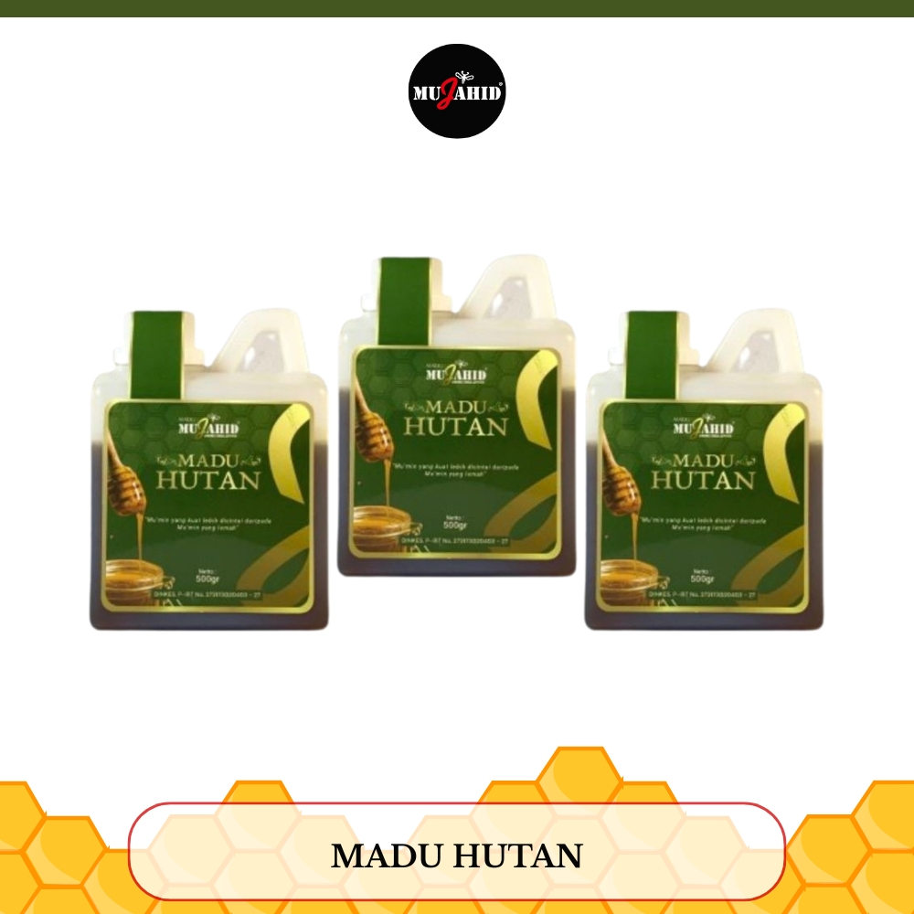 

MUJAHID - Madu Hutan - 500 Gram (Paket 3 Pcs)