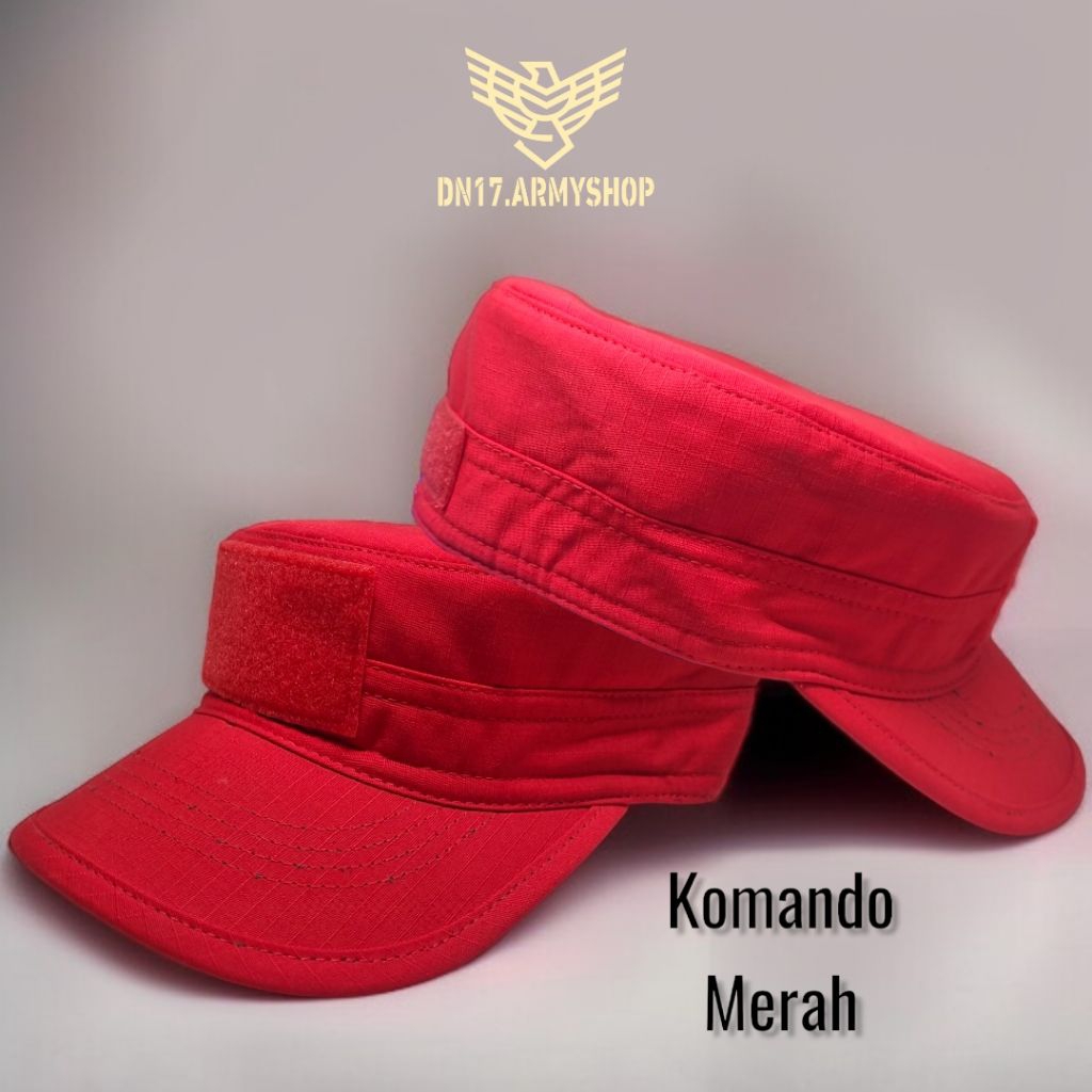 Topi Komando Merah Damkar/BPBD/Instruktur/Rescue
