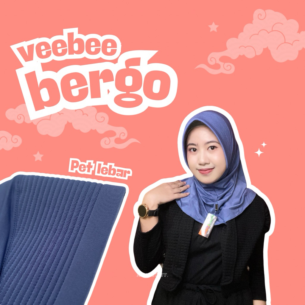 veebee bergo instan | pet lebar bagian depan | size S bahan jersey