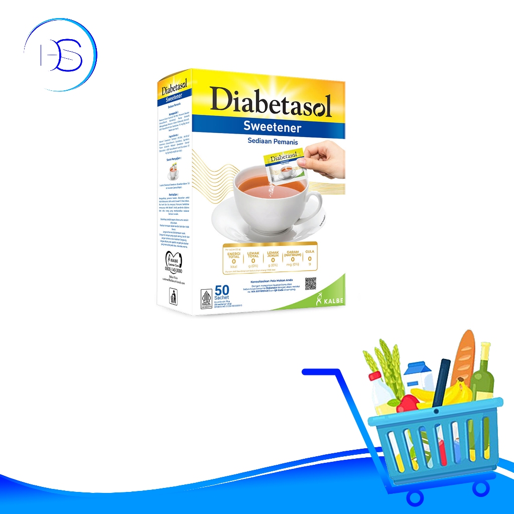 

DIABETASOL ZERO CALORIE SWEETENER 50's 50x1G