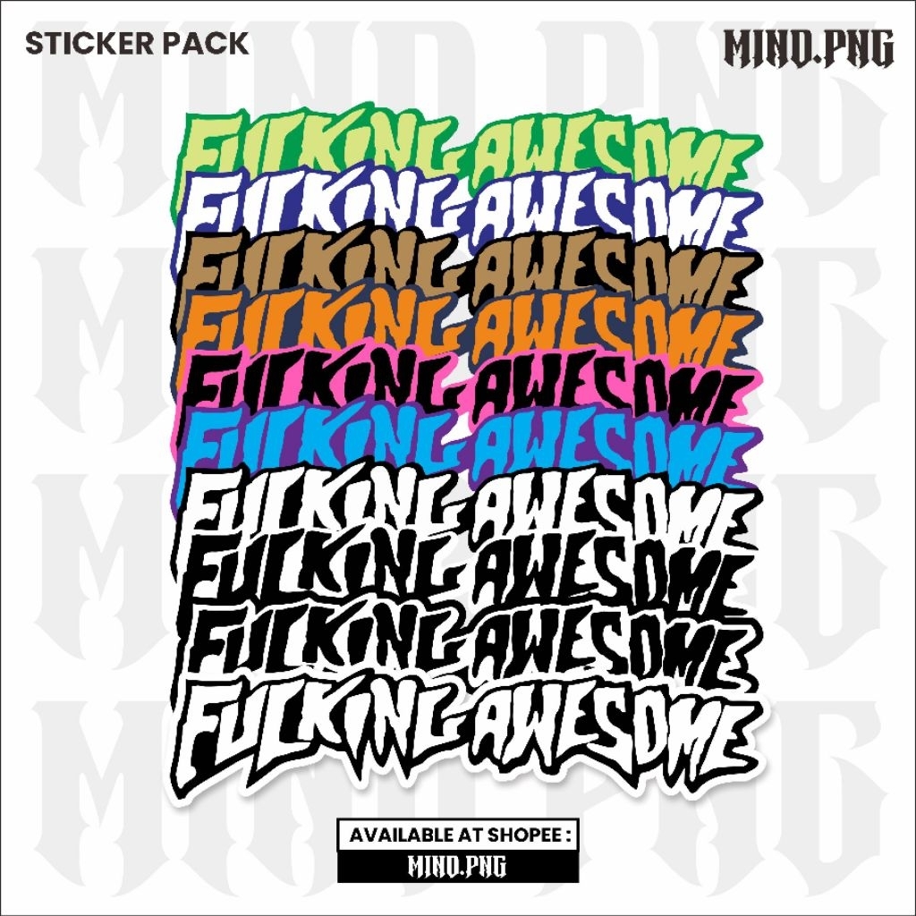 

STIKER STICKER PACK FUCKINGAWESOME, STIKER SKATE, STIKER LAPTOP, STIKER HELM, STIKER TUMBLER, STIKER AESTHETIC, STIKER ANTI AIR, STIKER GRAFTAC