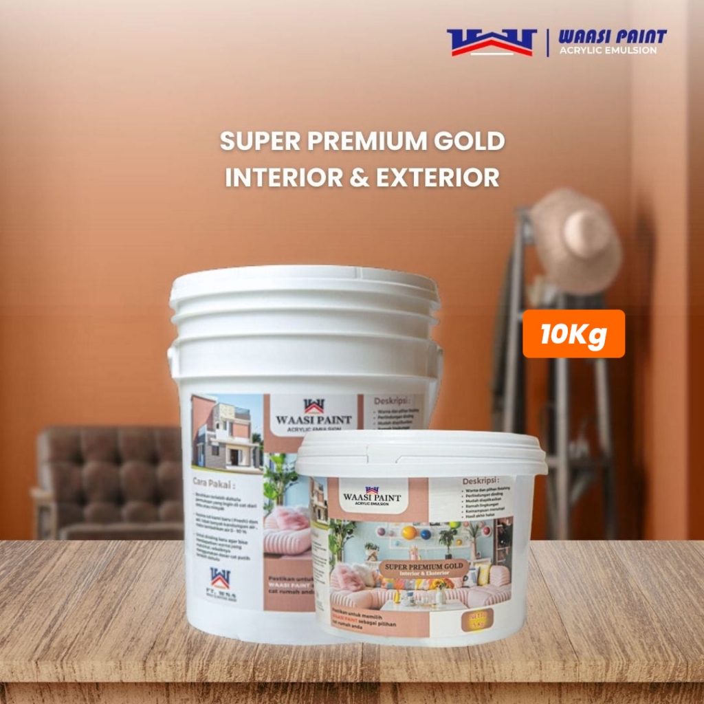 WAASI PAINT - Cat Tembok Dinding Indoor Interior Rumah Kamar Tidur Dapur Ruang Tamu Cet Dalam Ruanga