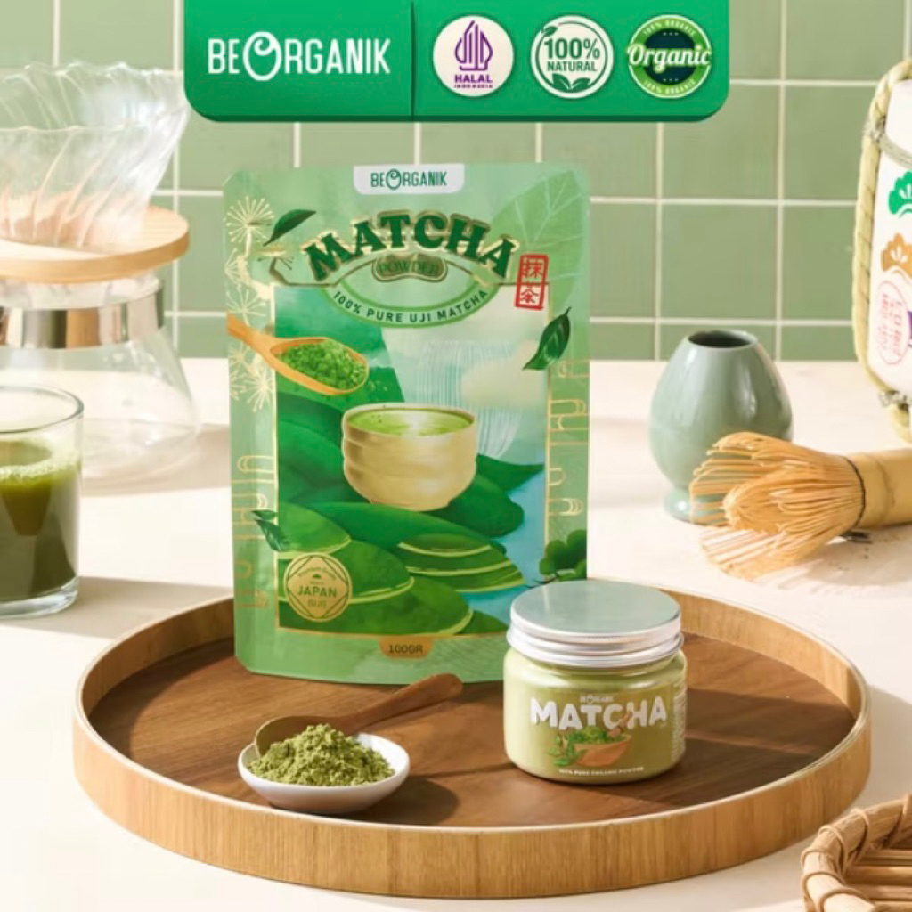 

PURE MATCHA POWDER 100% 100gr | BUBUK MATCHA MURNI | BEORGANIK