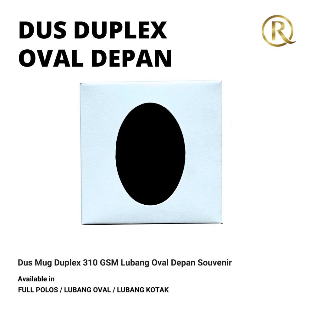 

ROSTIA Dus Mug Duplex 11cm x 11cm x 8.3cm 310 GSM Lubang Oval Souvenir