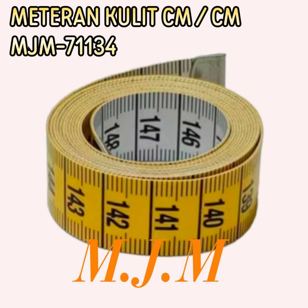 Meteran Kulit 2 Muka CM-CM/ Meteran Jahit Jerman Quality / meteran penjahit tailor  150 CM M.J.M-711