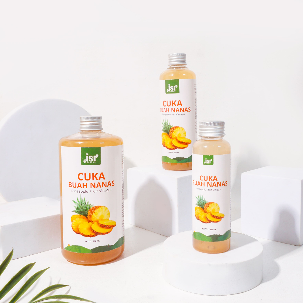 

Premium JSR Rempah CUKA BUAH NANAS Asli Cuka Nanas Murni Pineapple Cider Vinegar 250 ml 500 ml