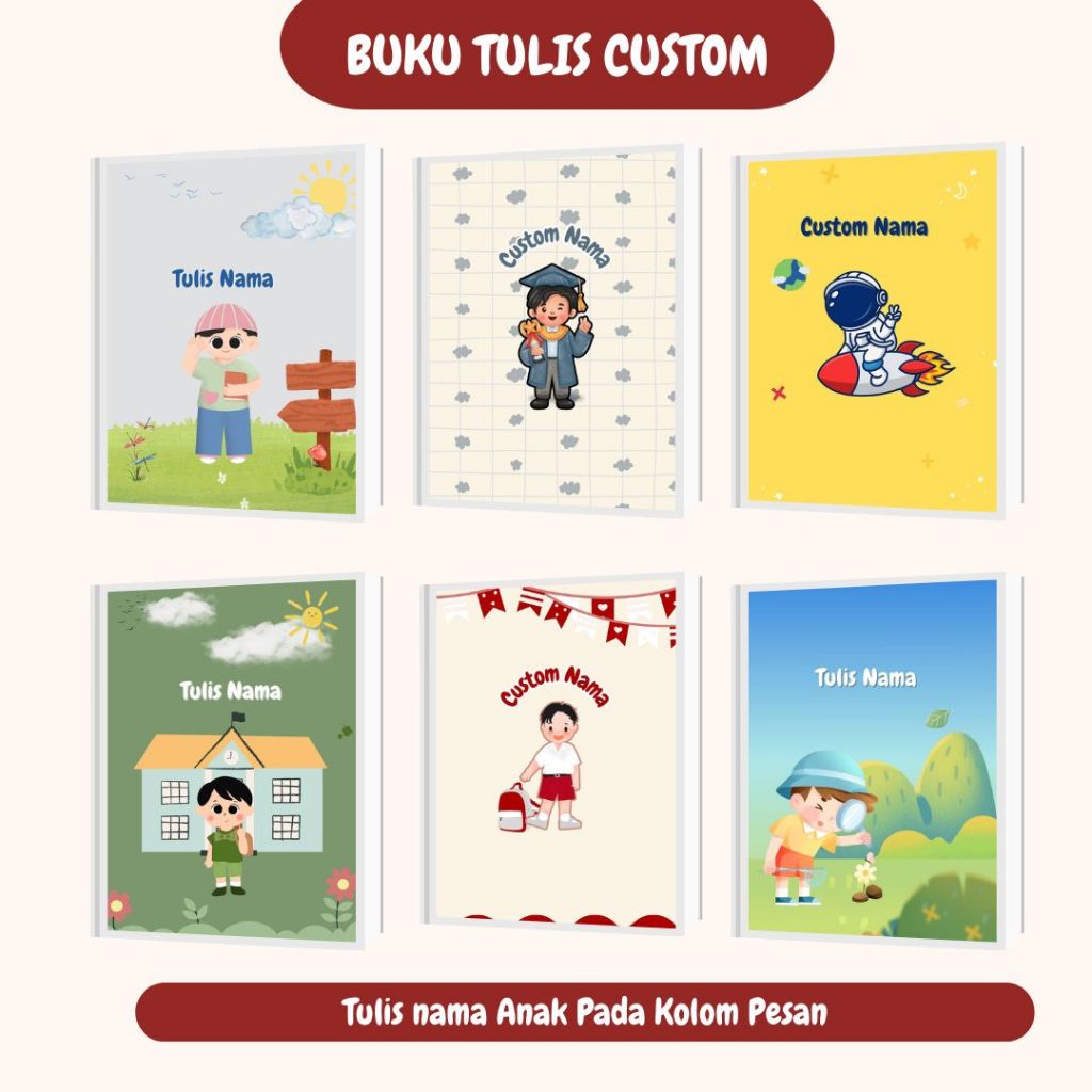 

Buku Tulis | Buku Tulis Sekolah | Buku Tulis Custom Nama