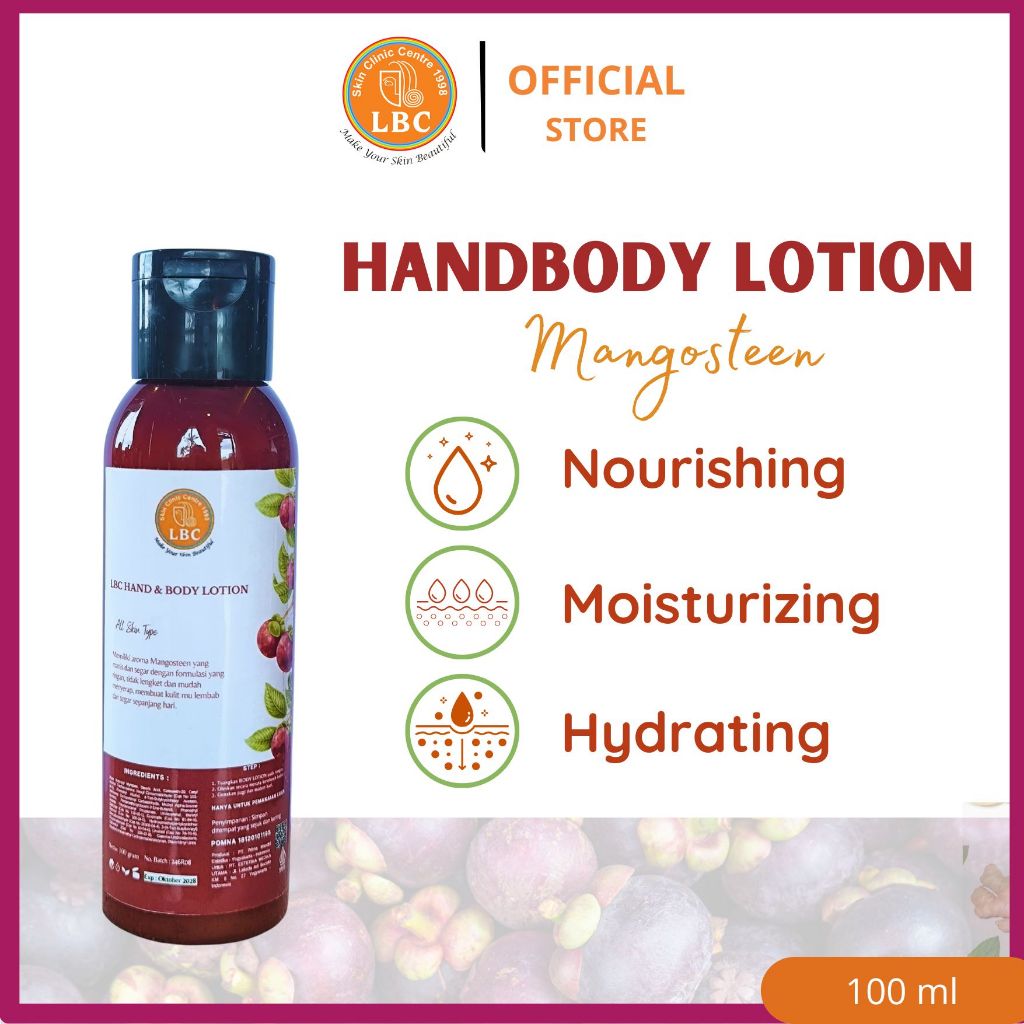 Travel size LBC Body Lotion 100 ml ( Mangosteen - Limited Edition )