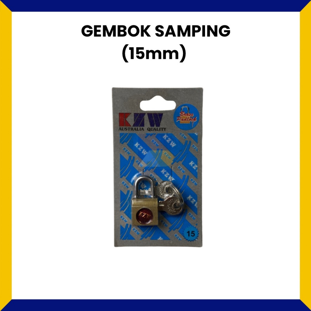 Gembok Kunci Samping Gembok Koper Kecil 15mm