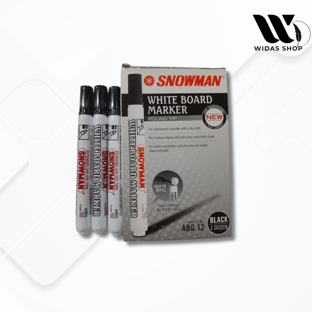 

Spidol Papan Tulis Snowman ABG-12 (12pcs)