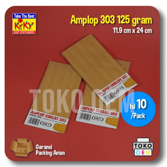 

Amplop Gaji Kiky 303 & 308 per Pak (10 Lembar)