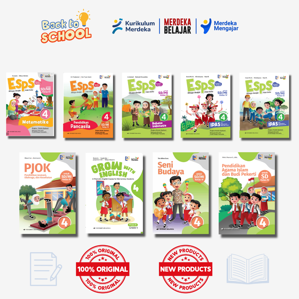 BUKU PAKET KURIKULUM MERDEKA KELAS 4 ERLANGGA