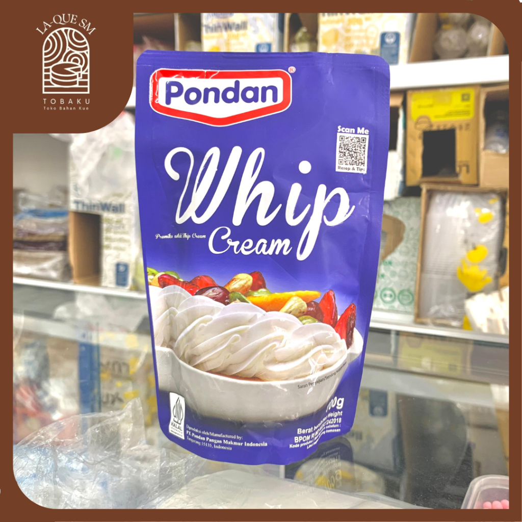 

Tobaku LA-QUE SM | Pondan Whipped Cream Whip Cream Powder 100 gram