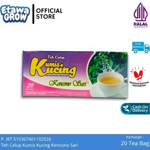 

Teh Celup Kumis Kucing Asli Original Kencono Sari Kemasan 20 Tea Bag