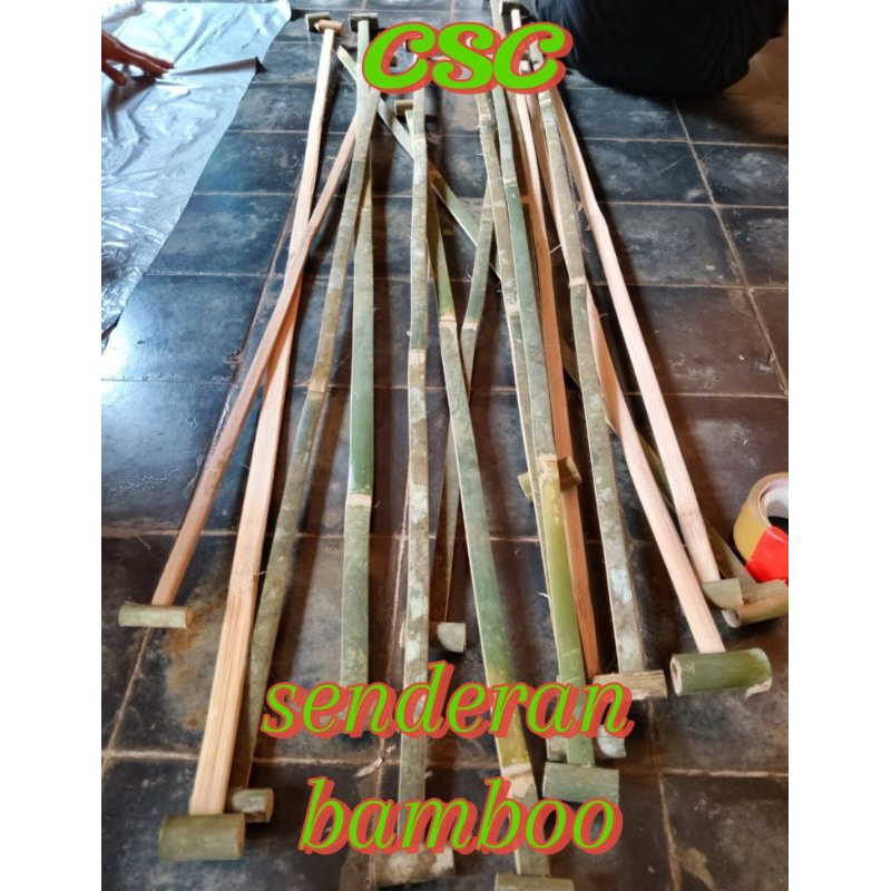 senderan gapangan bamboo+fita , sawangan layangan60cm/150cm +pita