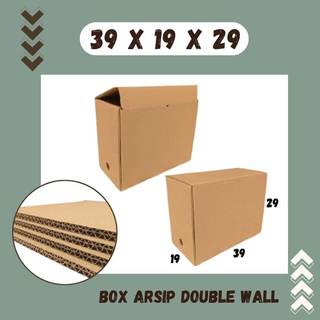

Dus Arsip Double Wall 39x19x29 Kardus Arsip Box Packing/polos/File/filebox/arsipbox/box Dokumen