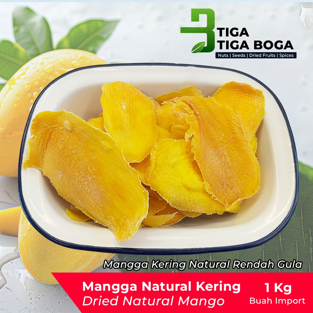 

Buah Mangga Kering Thailand Natural Rendah Gula 1 Kg / Dried Mango Fruit 1000g