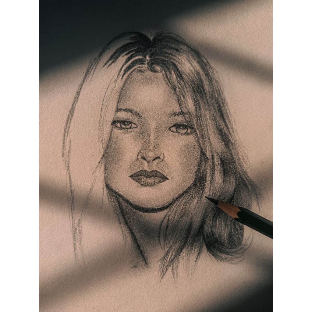 

Sketsa Wajah Hitam-Putih Custom A3