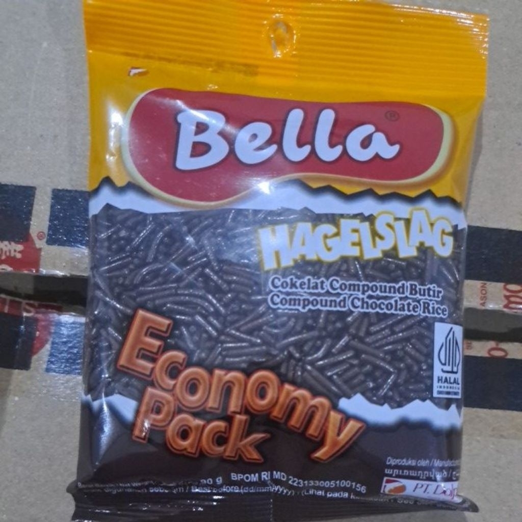 

bella hagelslag cokelat compound butir mesis