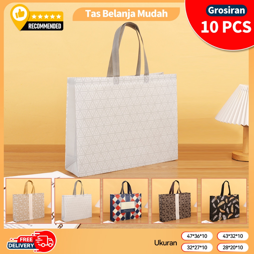 

Grosir 10pcs-Tas hamper - Goodie bag - Tas Belanja - Tas Souvenir - Tas Kado - Tas Jinjing - Tas Lipat-Kantong Belanja - Souvenir - Shopping bag - Spoundbond - Tote Bag - Tas Wanita - Tas Murah - Tas Belanja Murah - Tebal dan Kuat