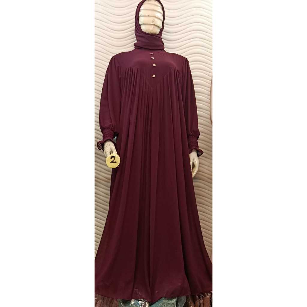 *LayshaHijab* Tarissa Dress (Set Hijab)  Gamis Ceruty Premium