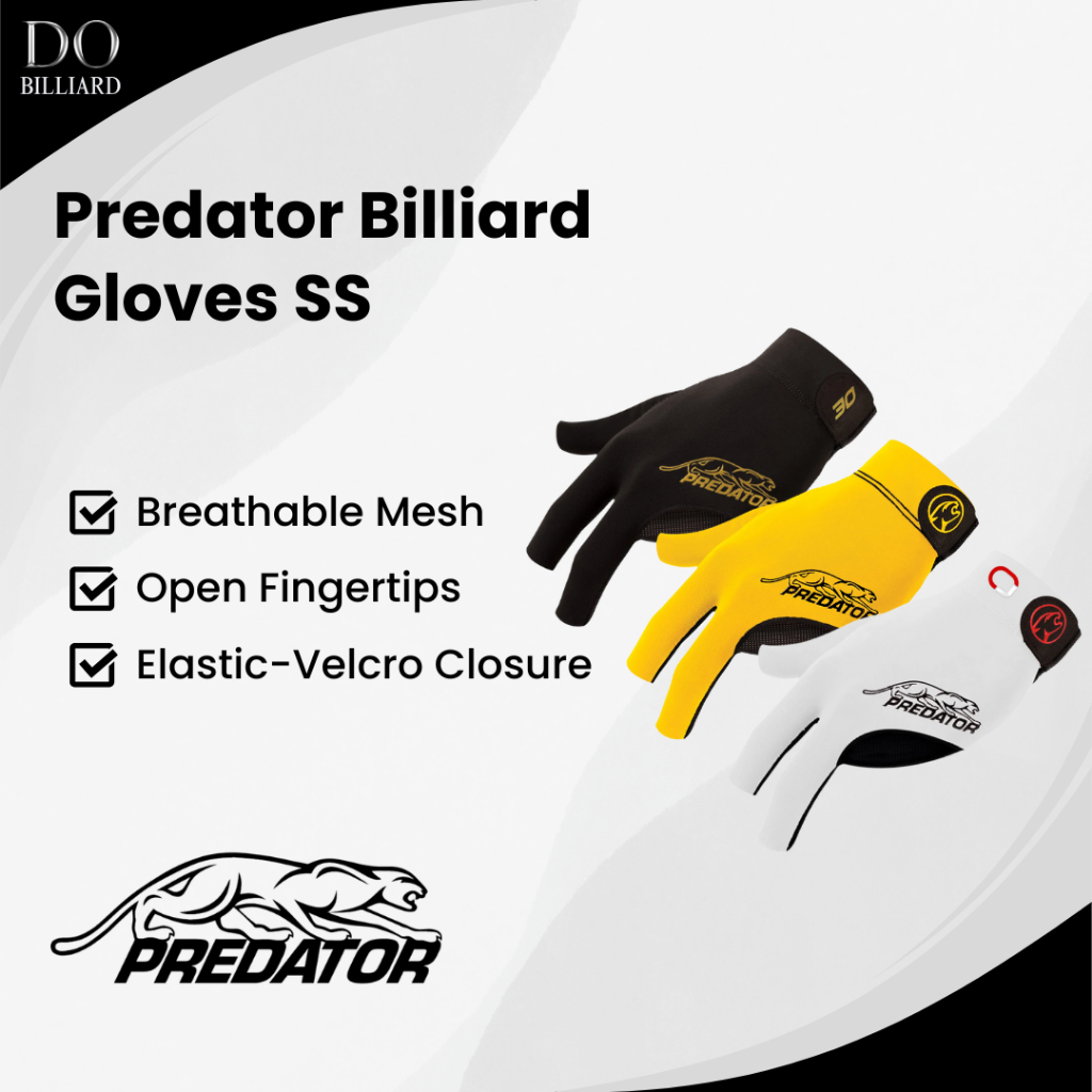 Predator Gloves SS Open Finger Sarung Tangan Billiard / Sarung Tangan Billiard Predator