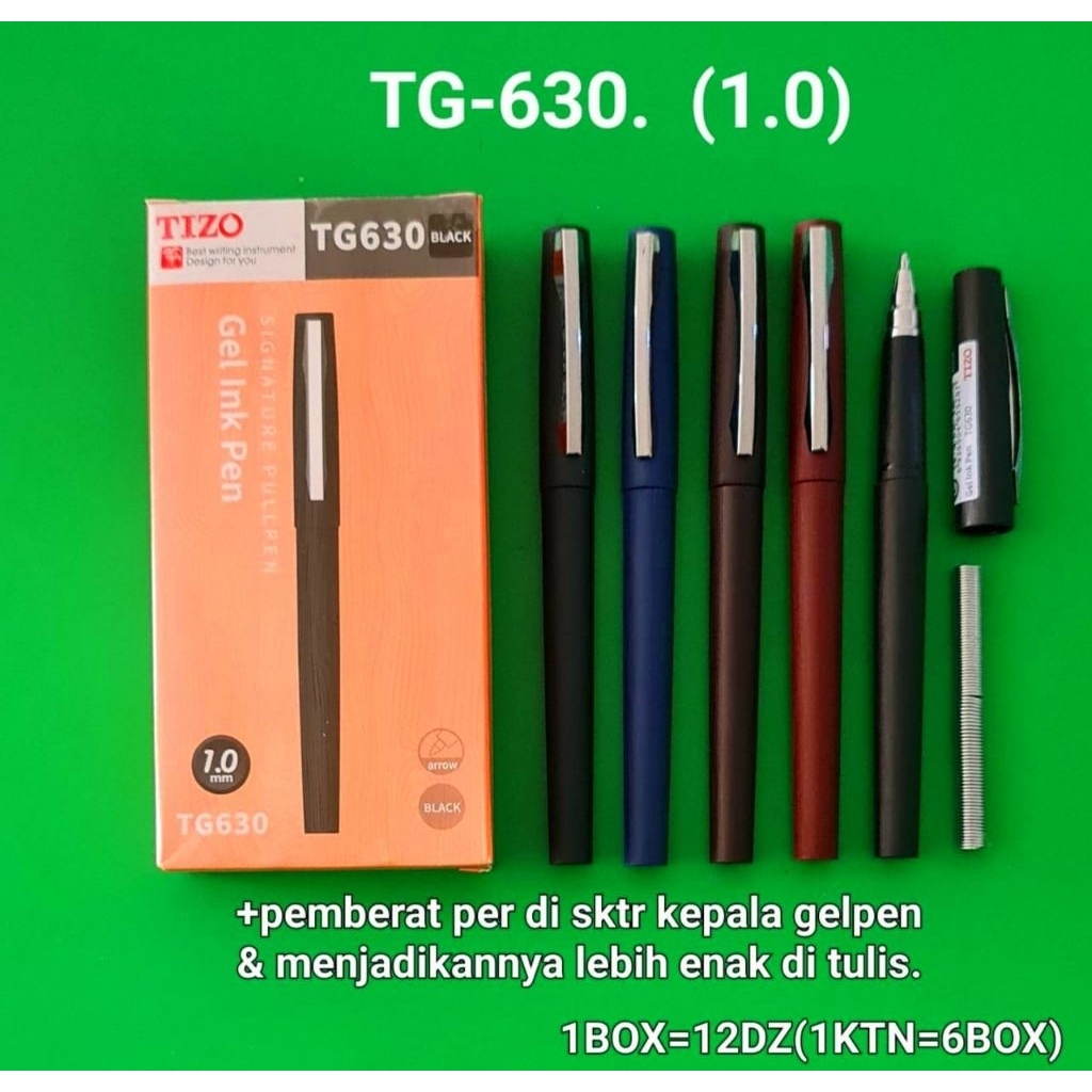 

Pulpen Gel Tizo TG-630 1.0mm – Signature Pen Elegan, Tinta Hitam, Nyaman Digunakan - Alat Tulis Kantor/ATK Murah Medan