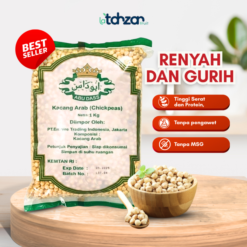 

Kacang Arab 250 Gram Kacang Chickpea Premium Oleh-Oleh Haji Umrah