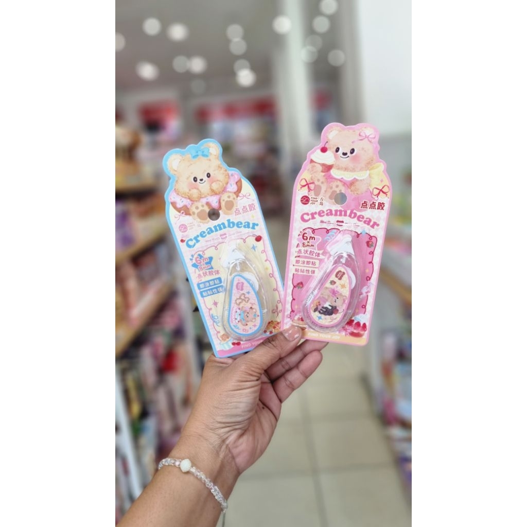 

Correction Tape Cream Bear lucu 6mmx8mm Random