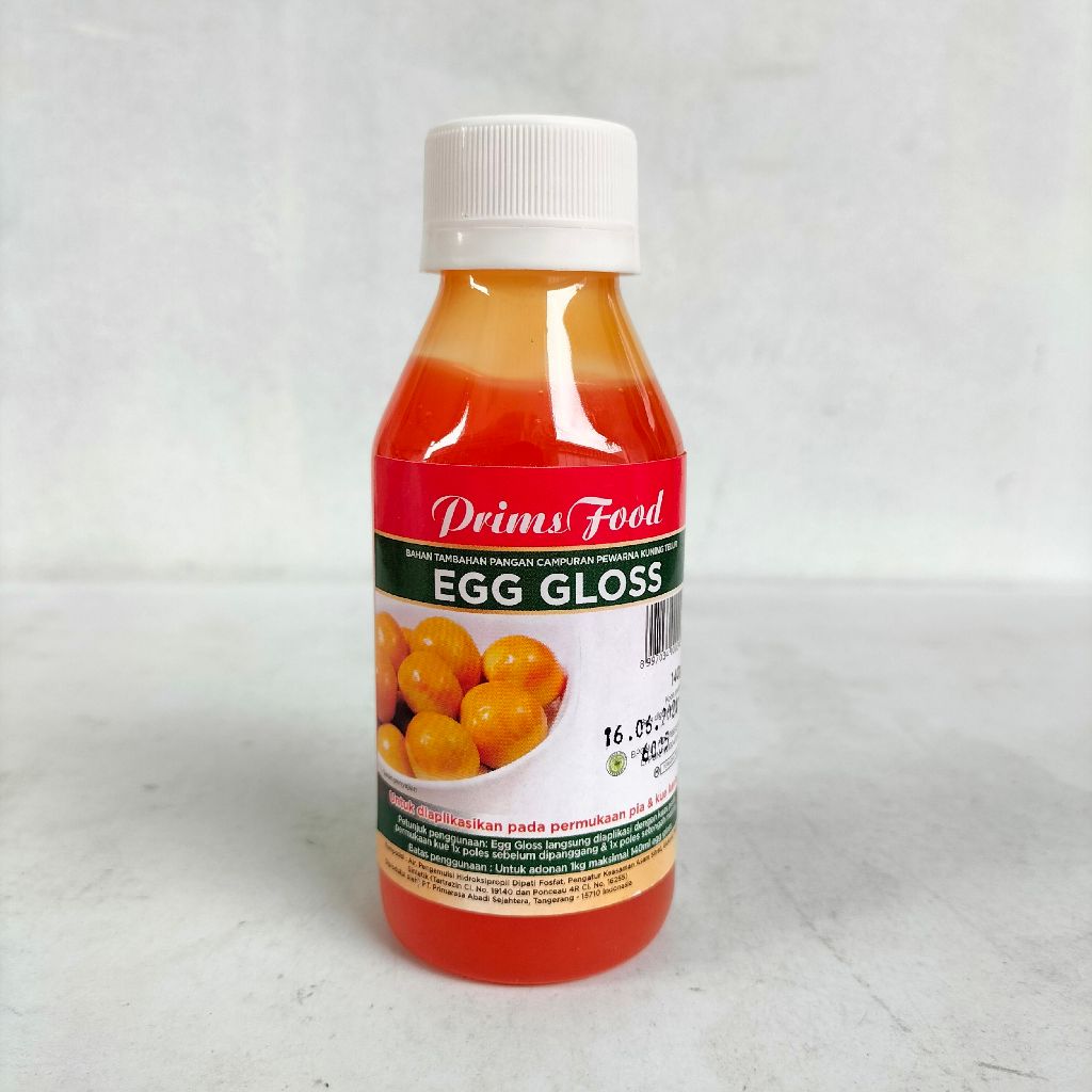 

Prims Food Egg Gloss 140 ML - Kualitas Baik untuk Olesan Nastar