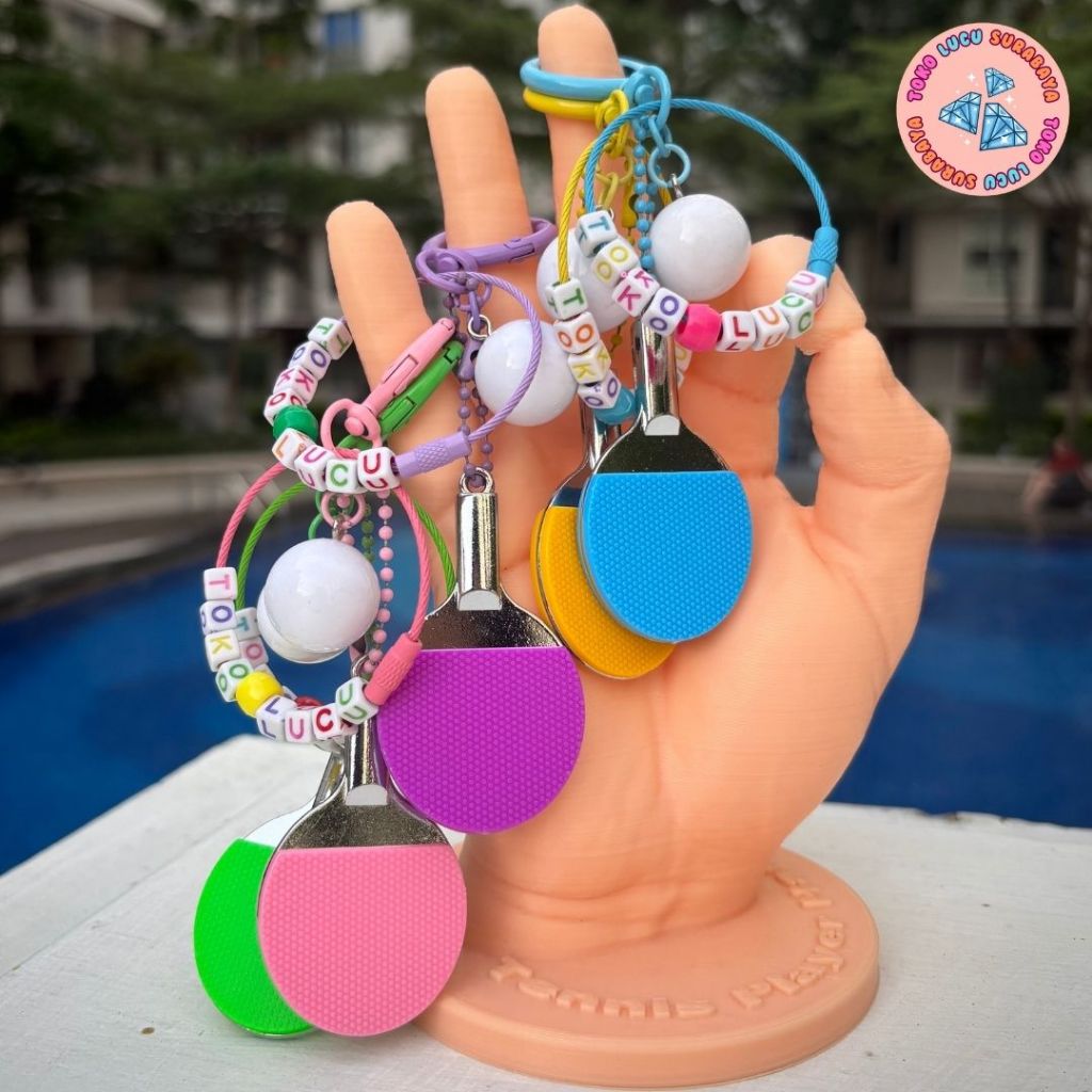 ❤️TABLE TENNIS❤️ | KEYCHAIN TABLE TENNIS | Custom Table Tennis Keychain | Gantungan Kunci PING PONG 