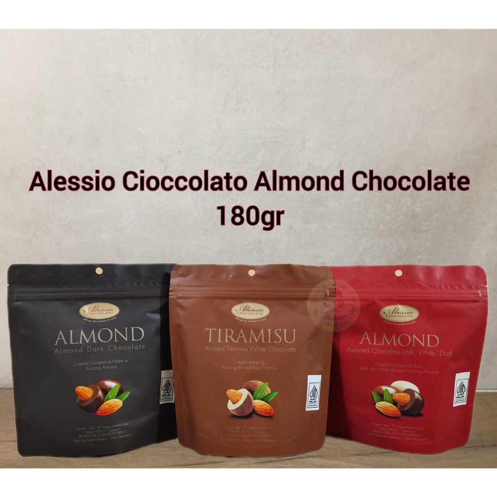 

Alessio cioccolato alessio chocolate almond 180 gr Halal ( ds bgr )