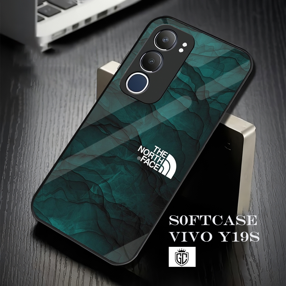 [CM33]  Case Glossy Case | VIVO Y19S | CASE KEKINIAN LUCU |  Casing Hp Kilau Motif THE NORTH FACE