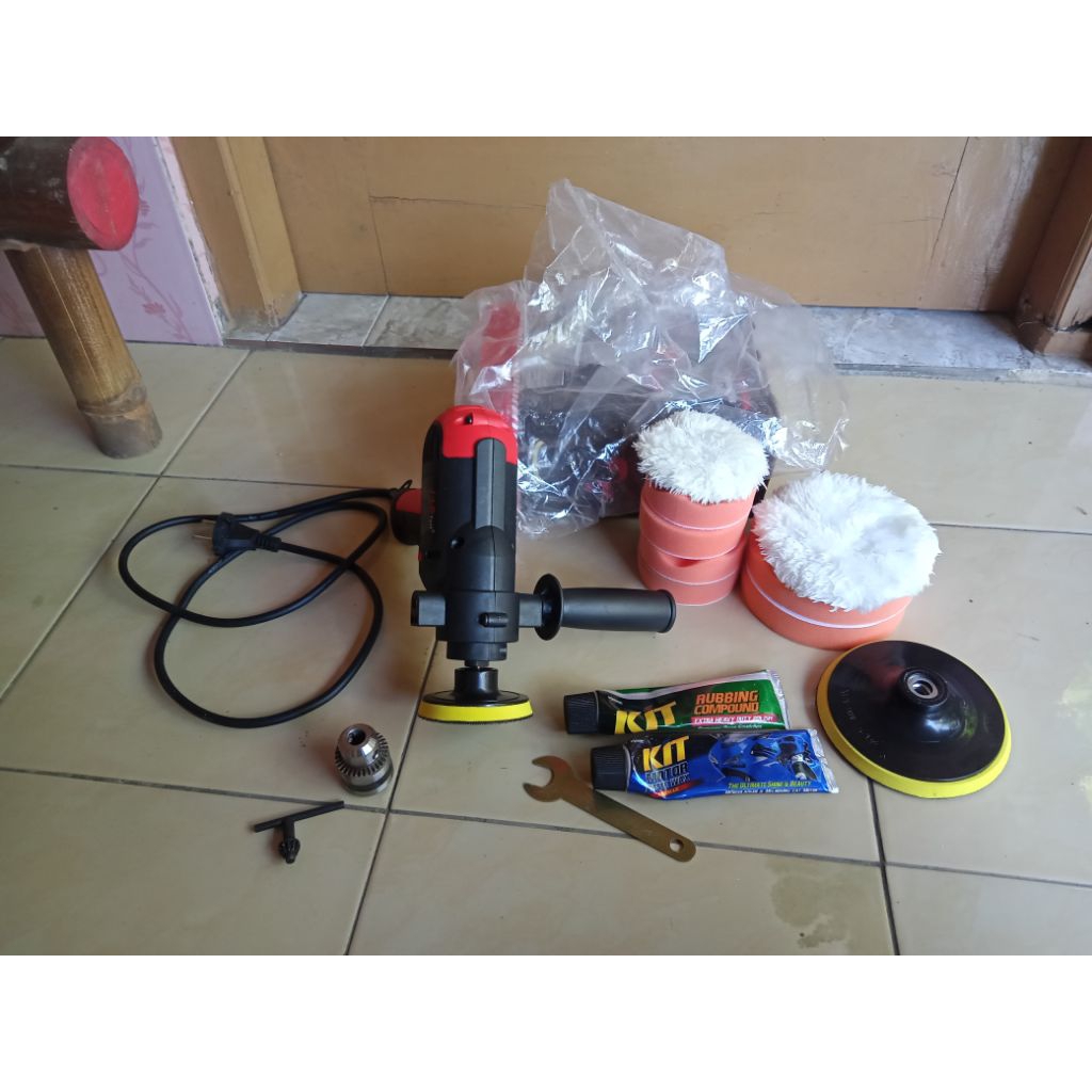 paket alat poles body mobil dan motor