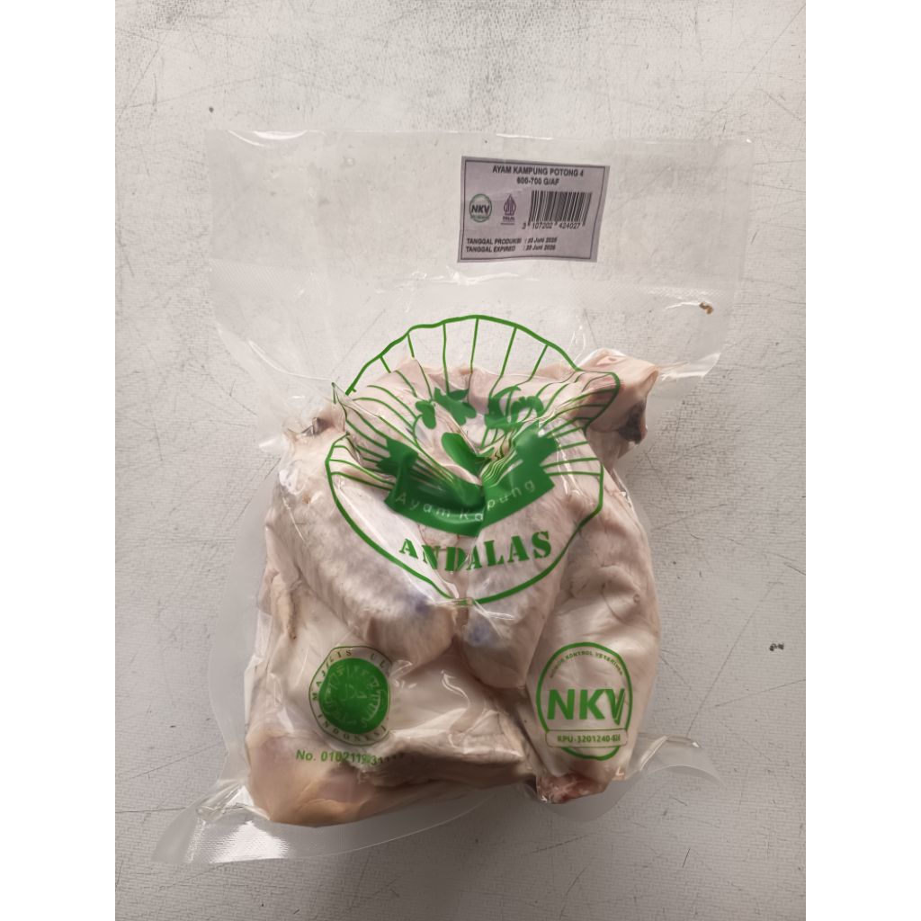 

Ayam Kampung Potong 4 Berat 600-700 Gram