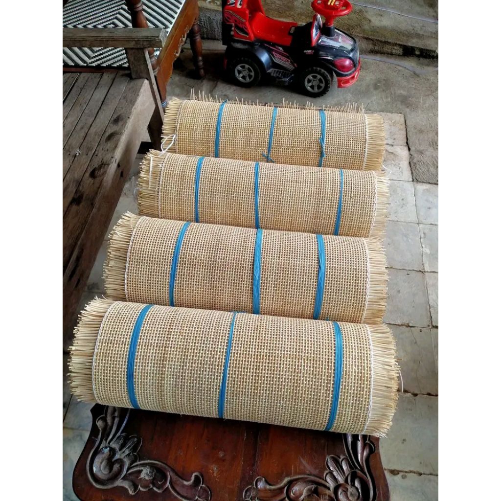 Webbing Square Anyaman Rotan Alami Roll Kualitas A
