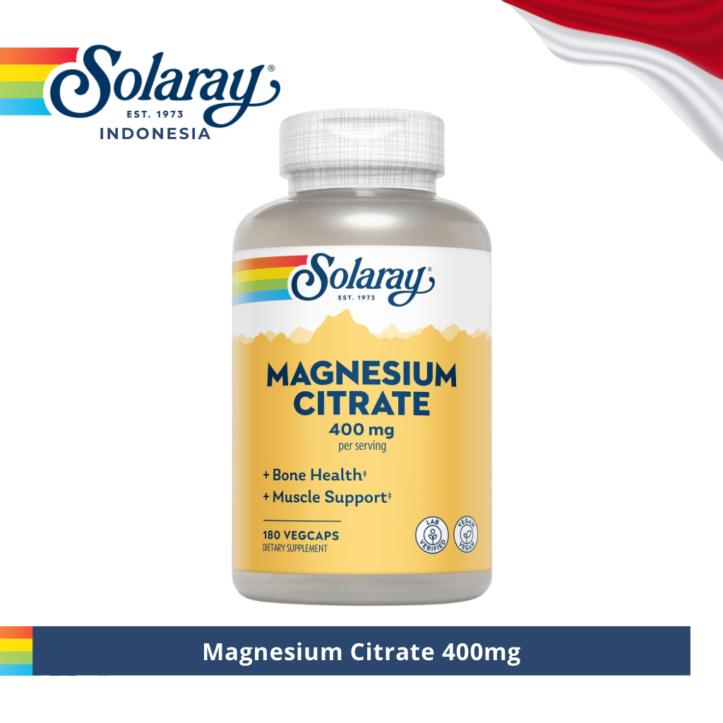 SOLARAY Magnesium Citrate 400mg